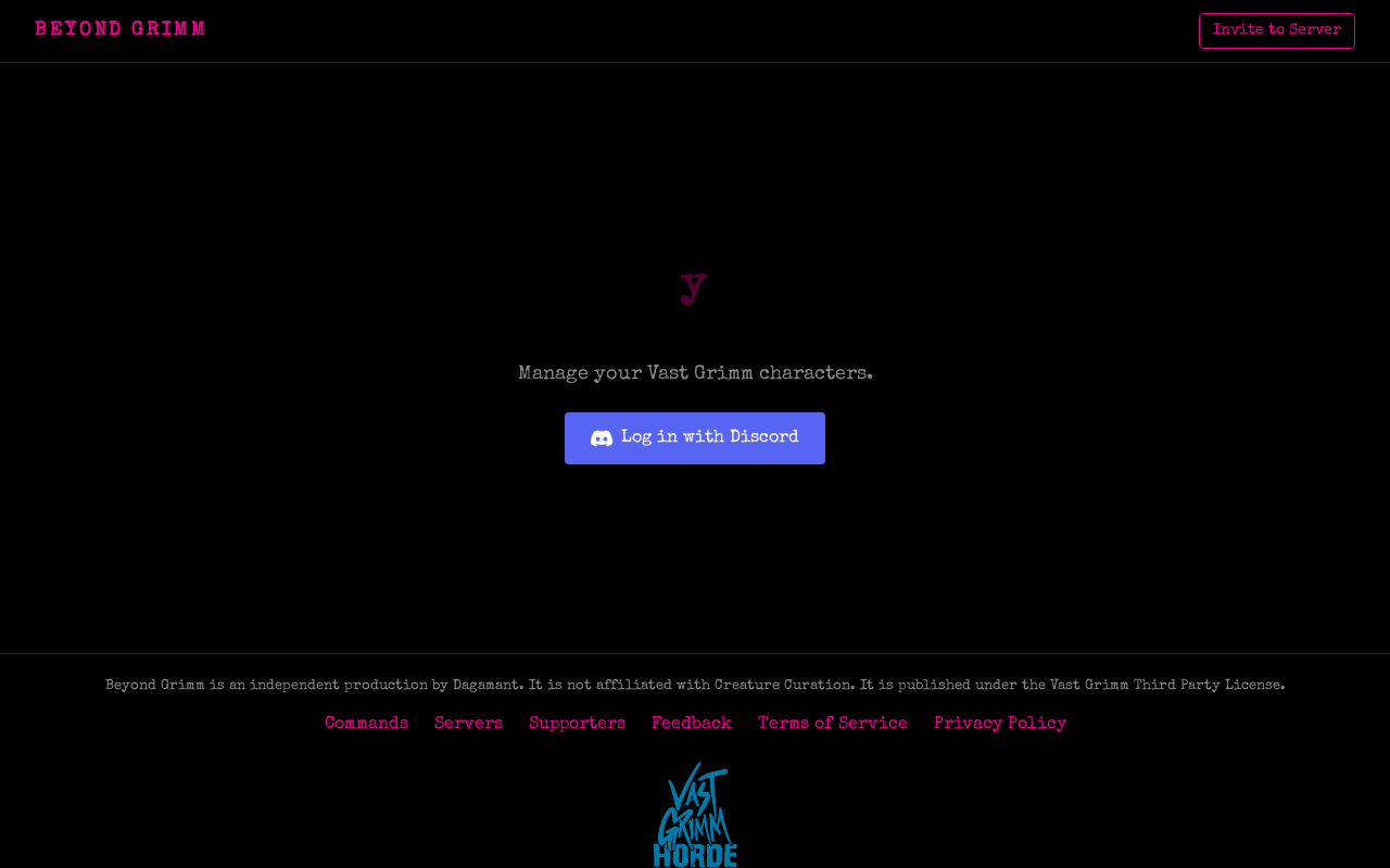 Beyond Grimm screenshot